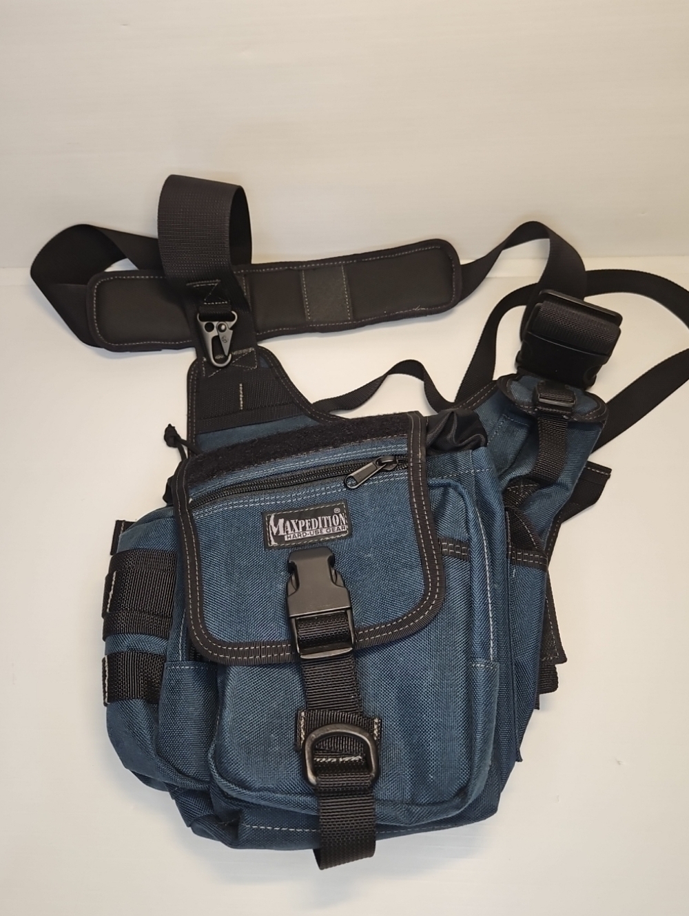 Maxpedition Fatboy S-Type Versipack – Dark Blue Tactical Shoulder Bag - Picture 2 of 10